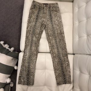 Roberto Cavalli animal print jeans